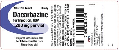 Package Label Principal Display Panel Dacarbazine For Injection, Usp Vial Label (Dacarb Vial)